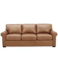 Radley Roll Arm 86" Leather Sofa, Exclusively at Macy's