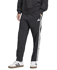 adidas Men's Stanford Essential Three-Stripes Open Hem Track Pants