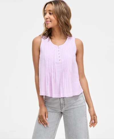 On 34th Women's Sleeveless Pleated Tank, Exclusively at Macy's
