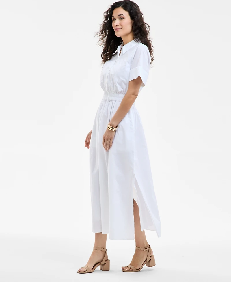 On 34th Women's Cotton Midi Shirtdress, Exclusively at Macy's