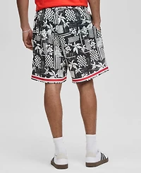 Mode of One Men's Vacation Palm 7" Mesh Shorts, Exclusively at Macy's