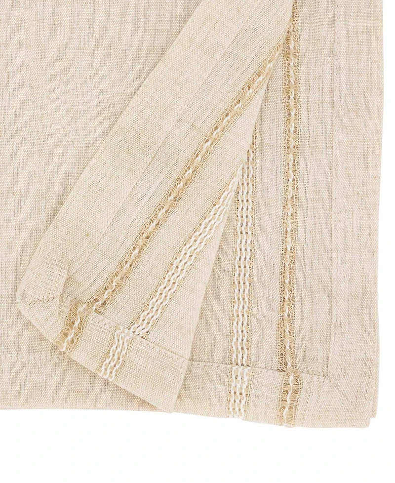 Saro Lifestyle Leno Stripe Elegance Table Runner, 13" x 72"