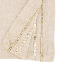 Saro Lifestyle Leno Stripe Elegance Table Runner, 13" x 72"