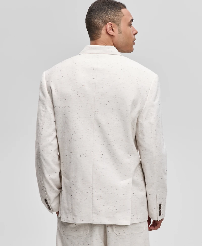 Mode of One Men's Relaxed-Fit Speckled Textured Blazer, Exclusively at Macy's