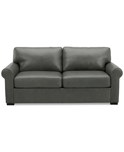 Radley Roll Arm 74" Leather Apartment Sofa, Exclusively at Macy's