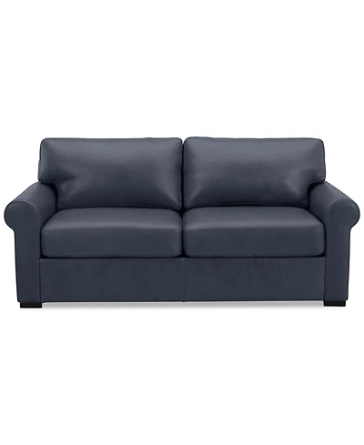 Radley Roll Arm 74" Leather Apartment Sofa, Exclusively at Macy's