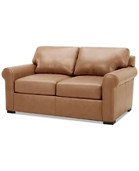 Radley Roll Arm 61" Leather Loveseat, Exclusively at Macy's