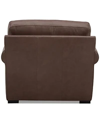 Radley Roll Arm 38" Leather Chair, Exclusively at Macy's