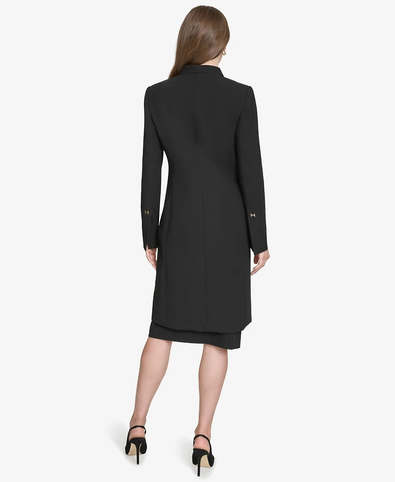 Halston Women's Contrast-Lined Duster Blazer