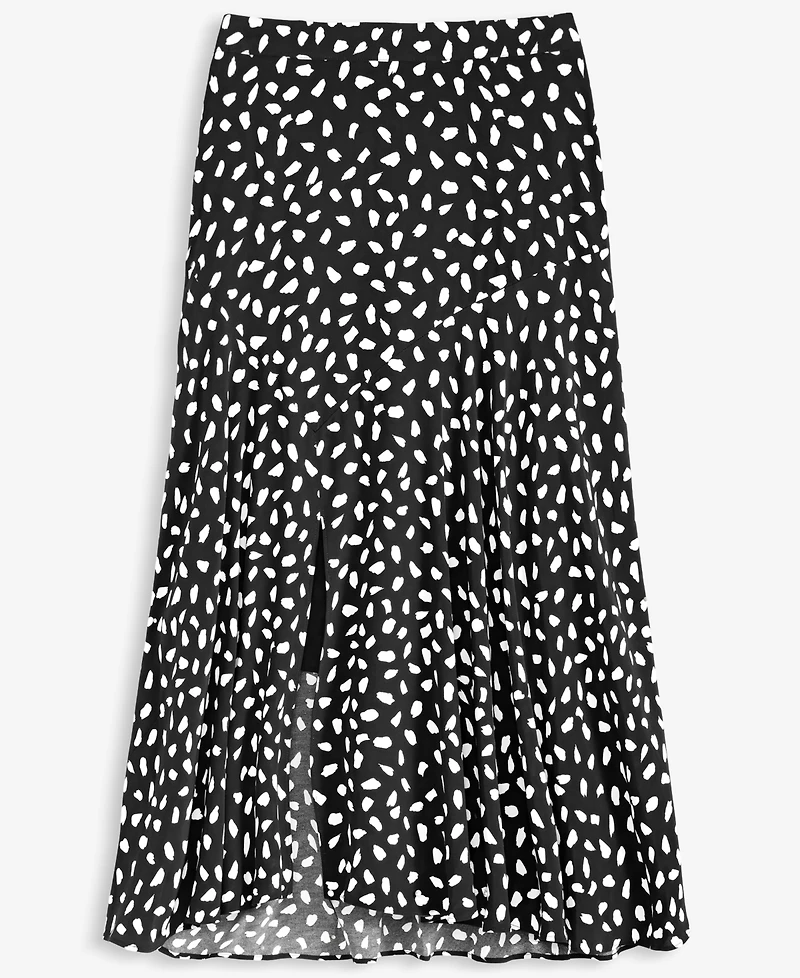 On 34th Women's Printed Slit Midi Skirt