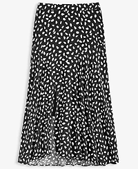 On 34th Women's Printed Slit Midi Skirt