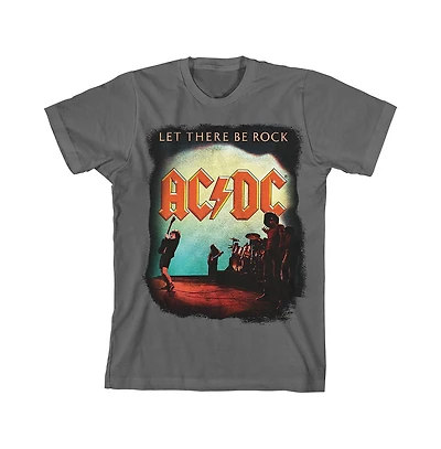 Ac/Dc Boys Let There Be Rock Acdc Youth Charcoal T-shirt-xl