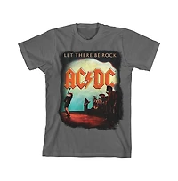 Ac/Dc Boys Let There Be Rock Acdc Youth Charcoal T-shirt-xl
