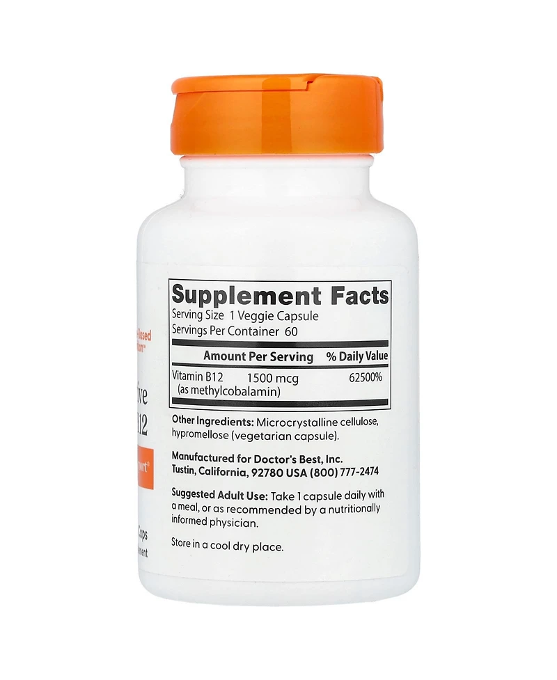 Doctor's Best Fully Active B12 1 500 mcg