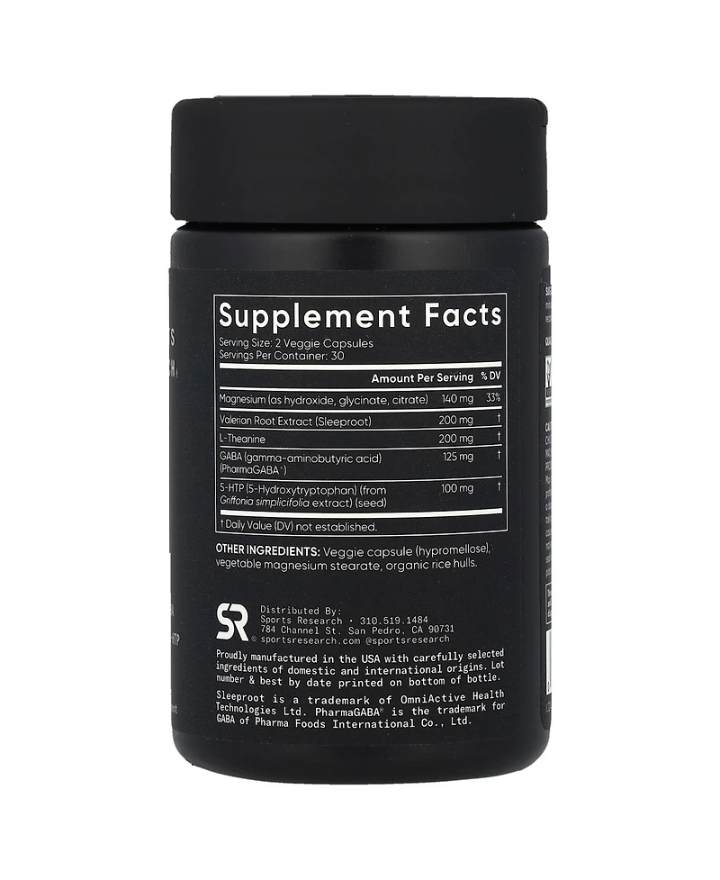 Sports Research Sleep Complex Melatonin-Free