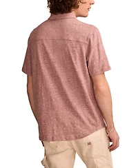 Lucky Brand Men's Linen Short Sleeve Button Down Shirt