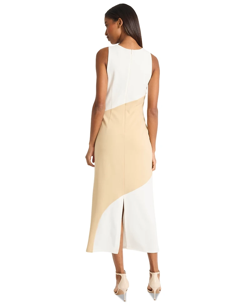 Donna Morgan Women's Colorblocked A-Line Dress