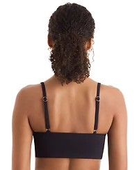 Mimi Flamingo Women's Blake Ribbed V-Neck Midkini Top