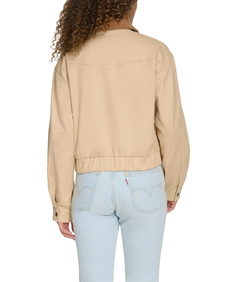 Levi's Women's Corduroy Collar Cotton Jacket