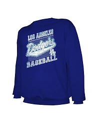 Stitches Men's Navy Los Angeles Dodgers Pullover Sweatshirt