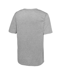 Fanatics Big Boys and Girls Heather Gray Philadelphia Eagles Super Bowl Lix Champions Historic Win Tri-Blend T-Shirt