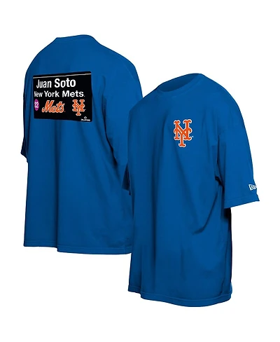 New Era Men's Juan Soto Blue York Mets Sign Player T-Shirt