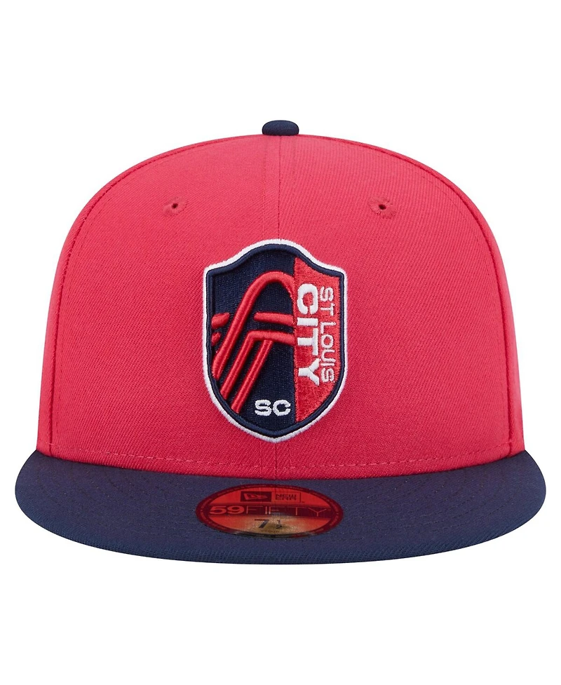 New Era Men's Red St. Louis City Sc 2025 Kickoff 59FIFTY Fitted Hat