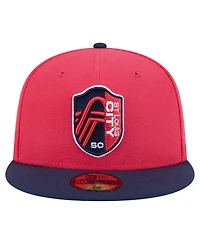 New Era Men's Red St. Louis City Sc 2025 Kickoff 59FIFTY Fitted Hat