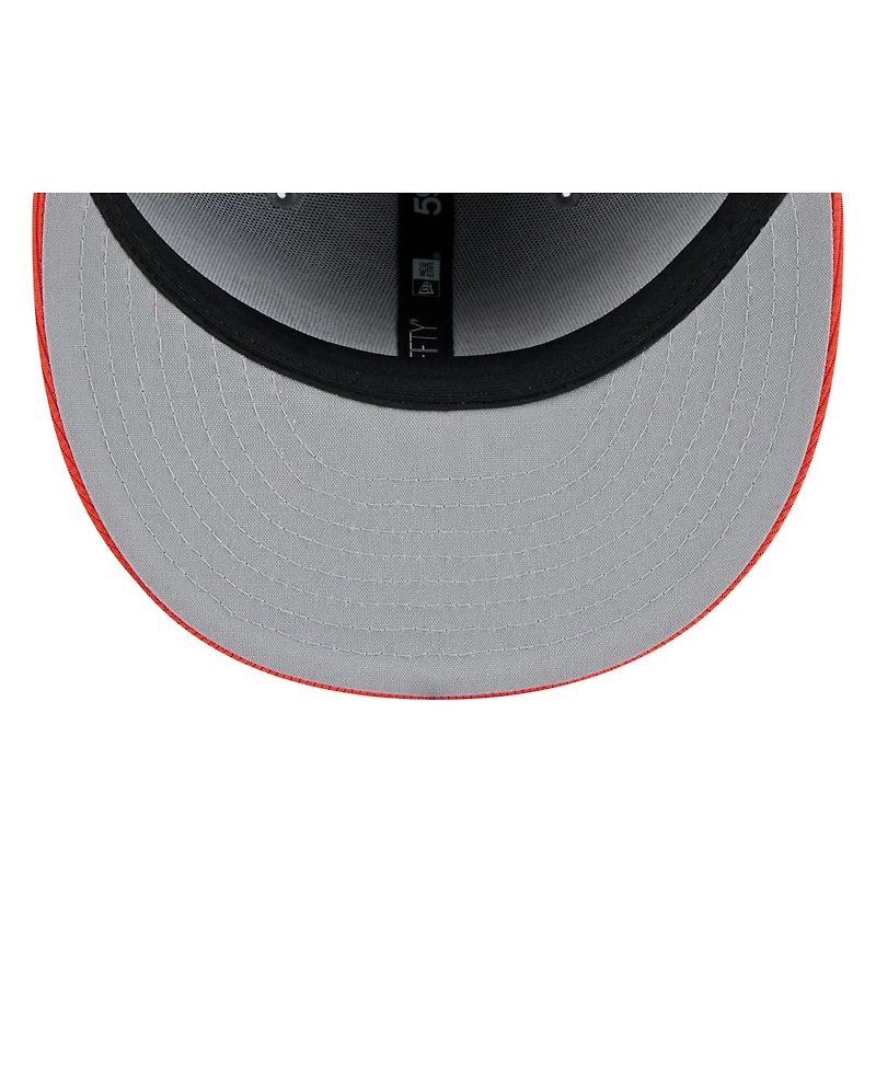 New Era Men's Gray/Orange Baltimore Orioles 2025 Batting Practice 59FIFTY Fitted Hat