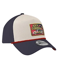 New Era Men's Stone/Navy Jeff Gordon 9FORTY Rope Adjustable Hat