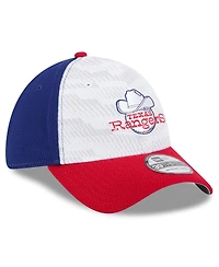 New Era Men's Royal/Red Texas Rangers 2025 Mlb Clubhouse 39THIRTY Flex Hat