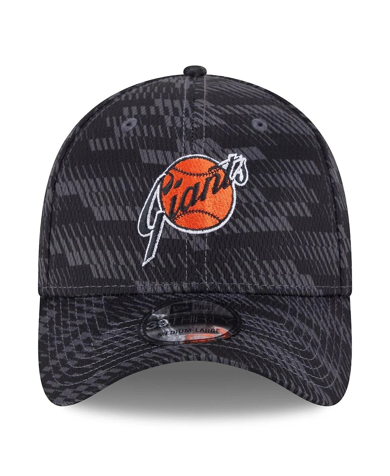 New Era Men's Black San Francisco Giants 2025 Mlb Clubhouse 39THIRTY Flex Hat