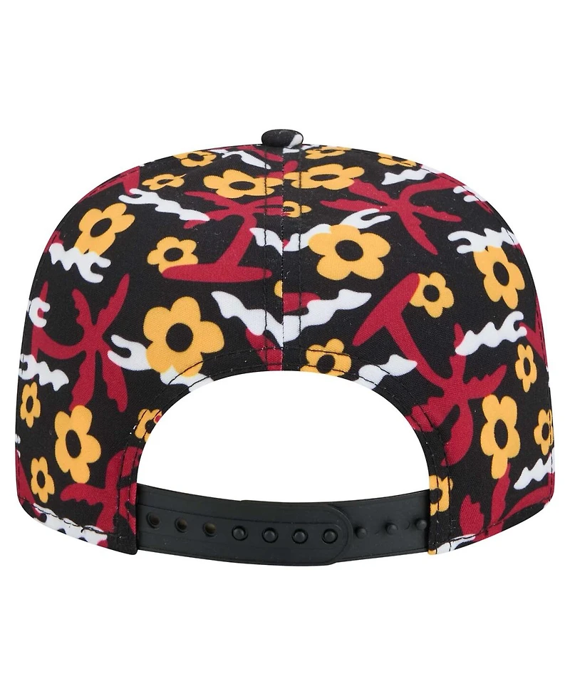 New Era Men's Black Arizona Cardinals Wakey Wakey Golfer Snapback Hat