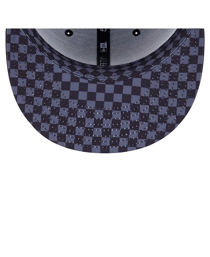 New Era Men's Black Orleans Saints Checkered 59FIFTY Fitted Hat
