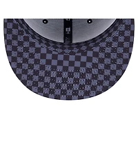New Era Men's Black Orleans Saints Checkered 59FIFTY Fitted Hat
