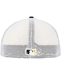 New Era Men's Black Pittsburgh Pirates Team Color 59FIFTY Trucker Fitted Hat