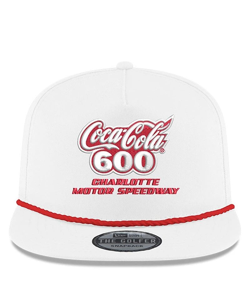 New Era Men's White Jeff Gordon Coca-Cola 600 First Win Golfer Adjustable Hat