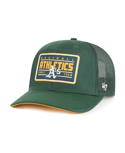 '47 Brand Men's Green Oakland Athletics Hardline Trucker Adjustable Hat