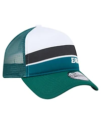 New Era Big Boys and Girls Midnight Green Philadelphia Eagles Sport Night Color Block 9FORTY A-Frame Trucker Adjustable Hat