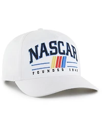 '47 Brand Men's White Nascar Merchandise Roscoe Hitch Adjustable Hat