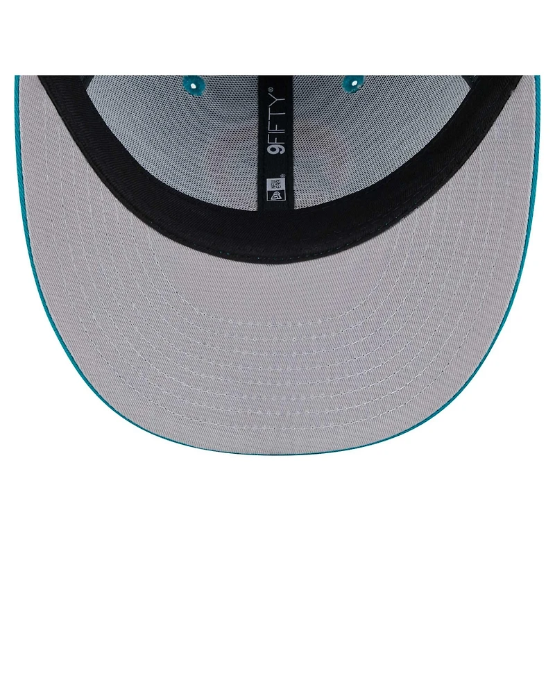 New Era Men's Aqua Miami Dolphins Main Low Profile 9FIFTY Snapback Hat