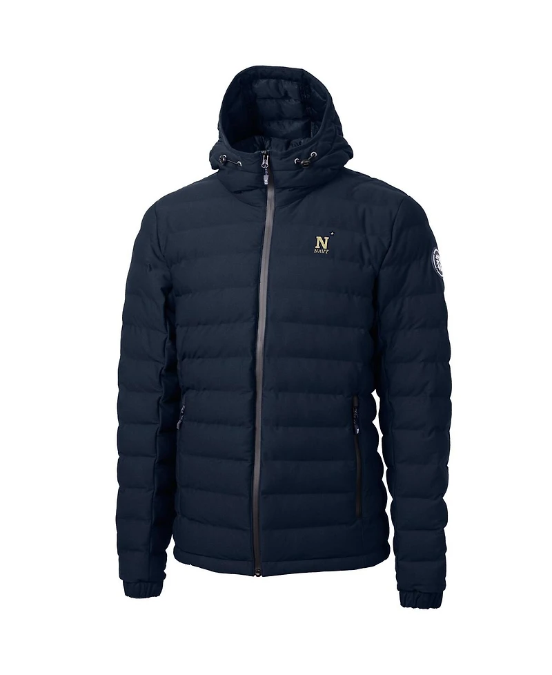 Cutter & Buck Men's Navy Midshipmen Mission Ridge Eco Insulated Puffer Full-Zip Jacket