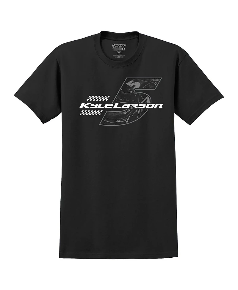 Hendrick Motorsports Team Collection Men's Black Kyle Larson Tonal Tri-Blend T-Shirt