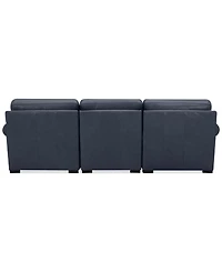 Radley Roll Arm 104" 3-Pc. Leather Sectional, Exclusively at Macy's