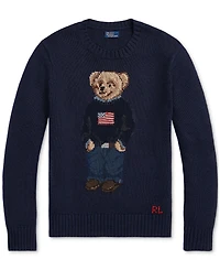 Polo Ralph Lauren Women's Polo Bear Cotton-Linen Sweater
