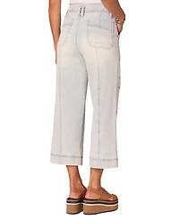 Democracy Women's AbSolution Skyrise Cropped Wide-Leg Utility Jeans