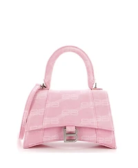 Pre-Owned Balenciaga Hourglass Top Handle Bag Bb Monogram Denim