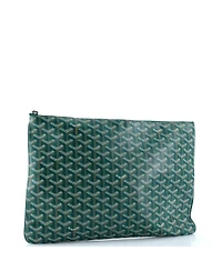Pre-Owned Goyard Gm Senat Zip Pouch Coated Canvas