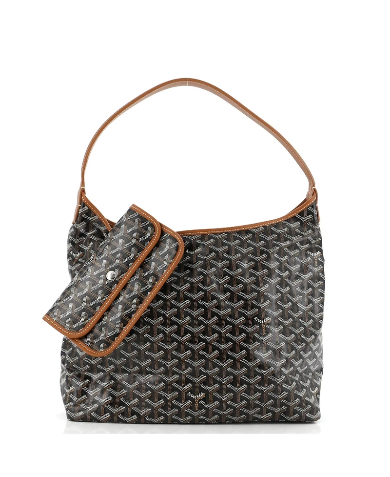 Pre-Owned Goyard Boheme Hobo Coated Canvas