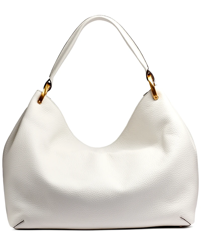 Donna Karan New York Glenwood Leather Shoulder with Tassel Detail